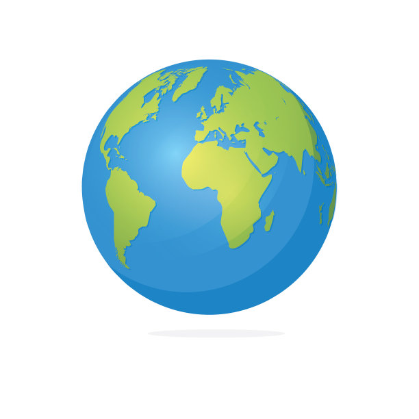 地球孤立在白色背景上图片下载
