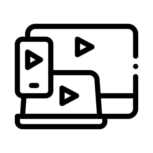 所有设备包含图标矢量轮廓插图图片下载