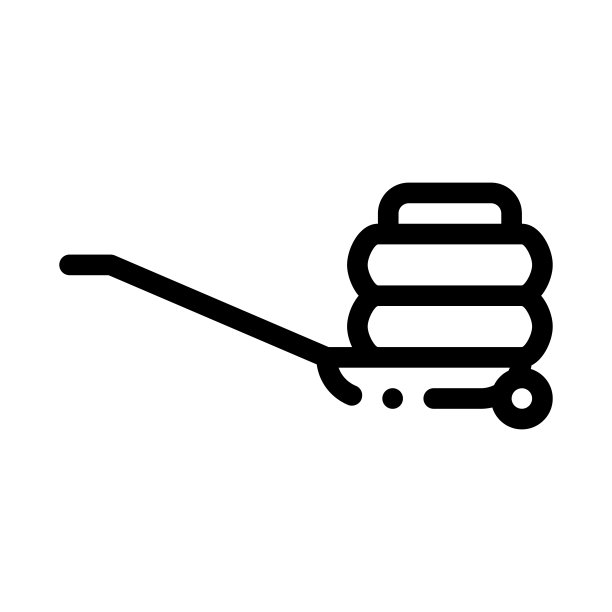 轮胎运输图标矢量轮廓插图图片下载