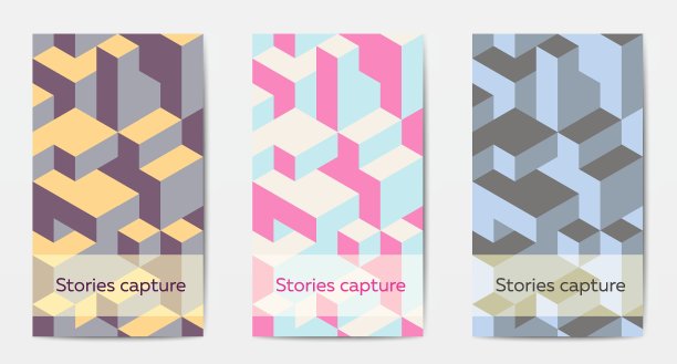 时尚的社交媒体故事模板图片下载