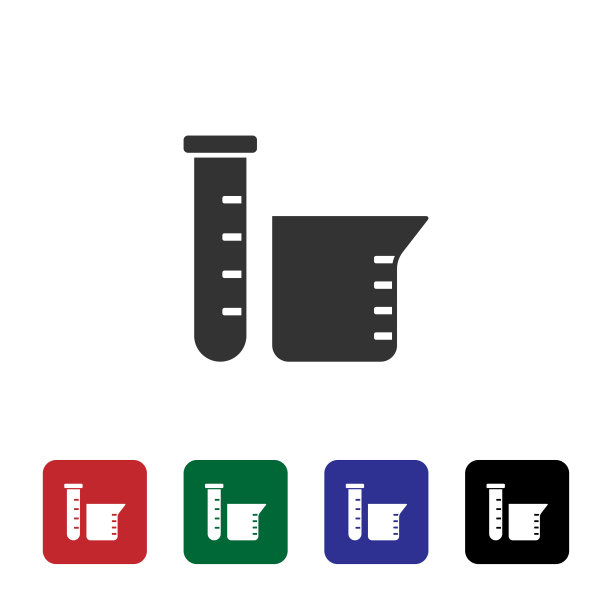 实验室，烧瓶矢量图标。来自生物技术概念的简单元素图解。实验室，烧瓶矢量图标。生物工程矢量插图。图片下载