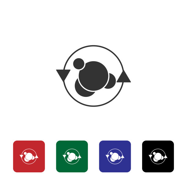 基因，科学，原子矢量图标。来自生物技术概念的简单元素图解。基因，科学，原子矢量图标。生物工程矢量插图。图片下载