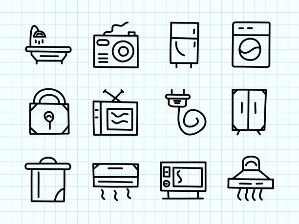 家用设备涂鸦图片下载