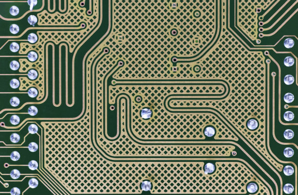 关闭的背面印刷电路板图片下载