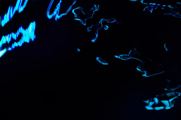 线条像病毒的未来抽象彩色照片图片下载