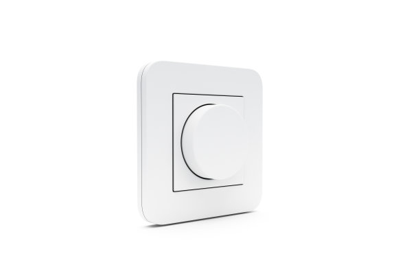 3D渲染照明开关开或关在白色图片下载