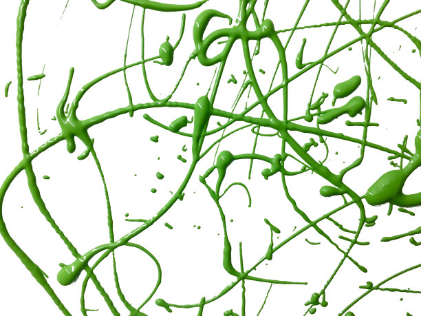 绿色颜料飞溅图片下载