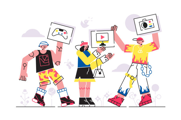 人们在网上分享必要的信息图片下载