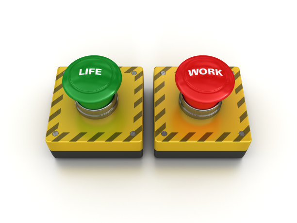 生命工作按钮- 3D渲染图片下载