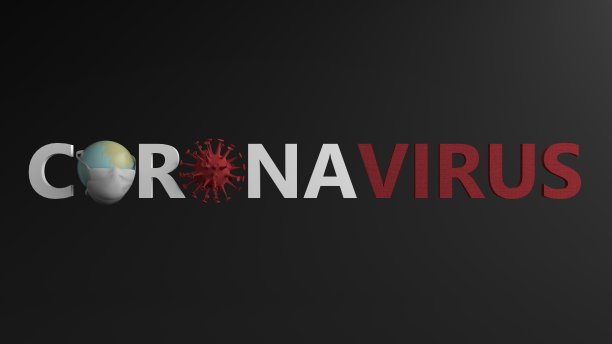 3 d渲染。3D卫生口罩，保护世界，预防新冠病毒感染，隔离在黑色背景，健康理念理念和病毒Covid-19防护，简约黑色。图片下载