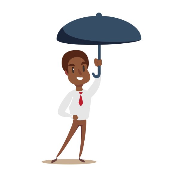 一个带伞的商人图片下载