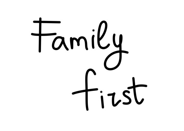 家庭首文手写海报图片下载