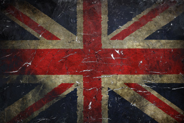 墙上画着英国国旗图片下载