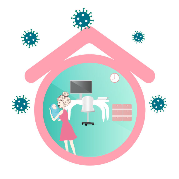 一个坐在电脑前在家工作的人。图片下载