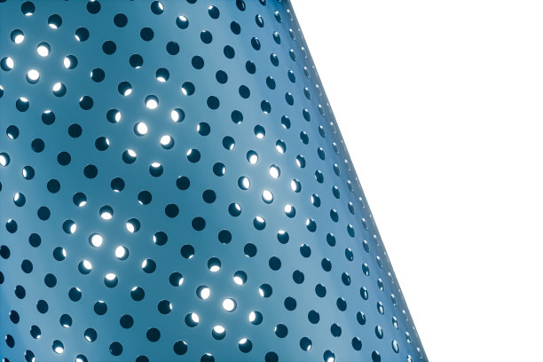 金属圆形隧道，现代建筑概念，3d渲染。图片下载