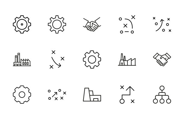 行业线图标集。图片下载