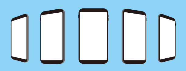 智能手机平板电脑图标矢量插图图片下载