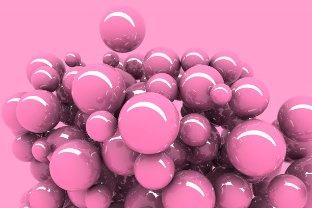 3d渲染动态3d球体的抽象背景图片下载