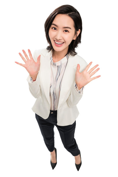 年轻女白领肖像图片下载