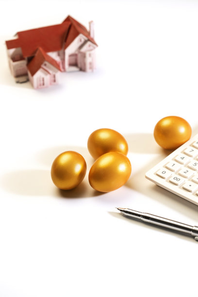 房屋模型和金蛋图片下载