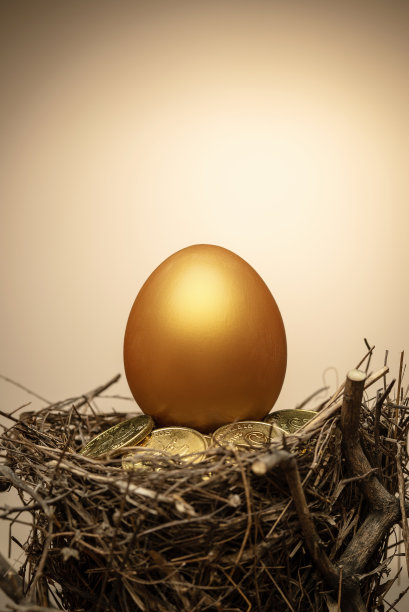 鸟窝里的金币和金蛋图片下载