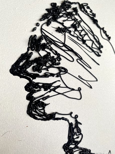 图片。我用黑色画。脸图片下载