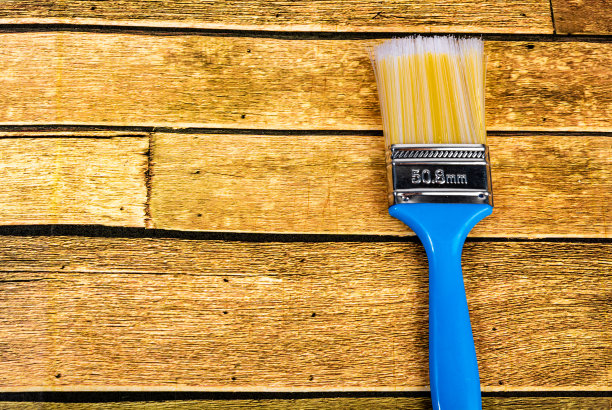 油漆刷，技师工具，技术，转化纳米木地板图片下载