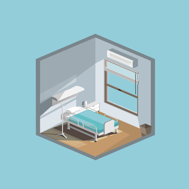 病房平面插图图片下载