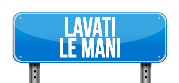 洗手在意大利插图签名图片下载