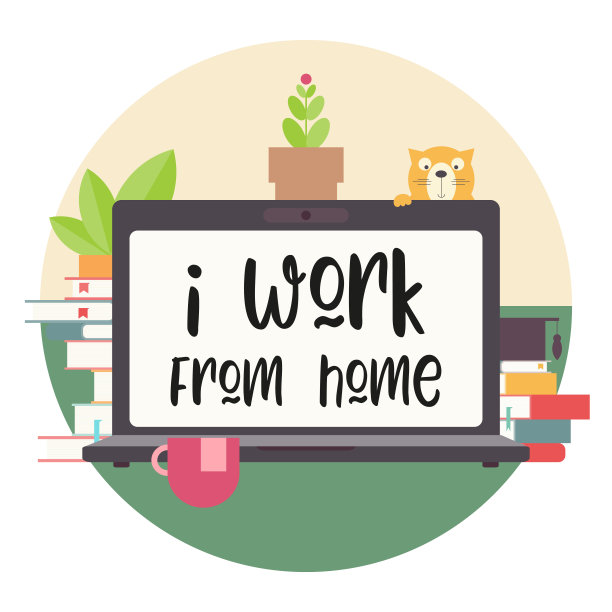 我在家工作图片下载
