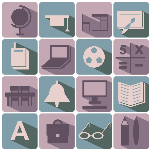 教育图标设置阴影图片下载