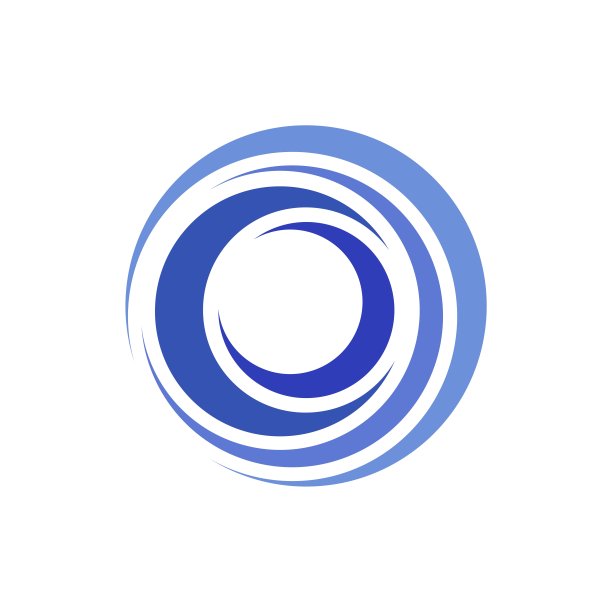 抽象的圆形标志设计理念图片下载