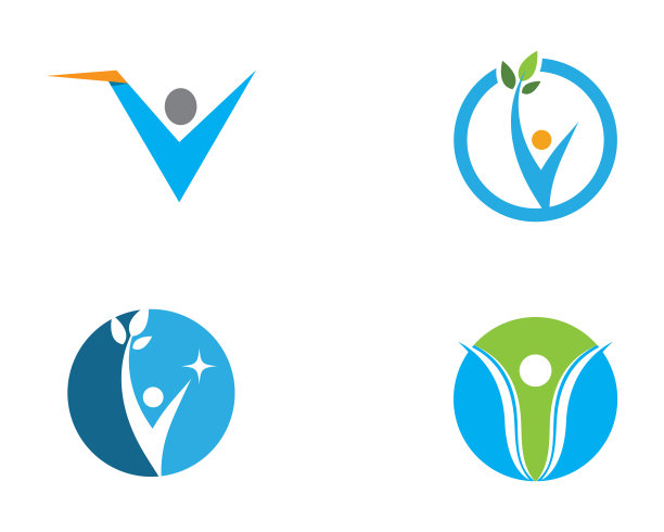 人体健康符号插画设计图片下载