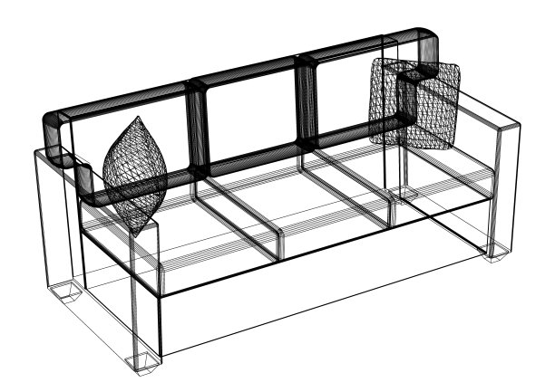 沙发的蓝图图片下载