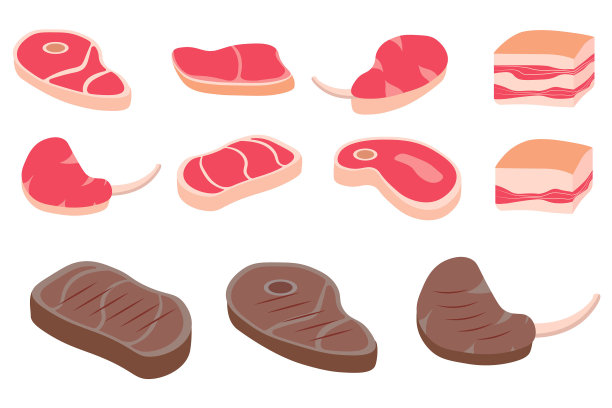 新鲜的肉里脊肉。图片下载