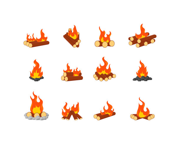 燃烧的篝火,篝火图片下载