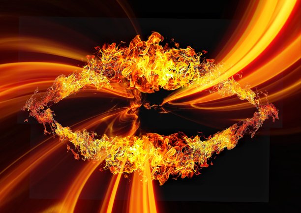 抽象的形状的火焰图片下载