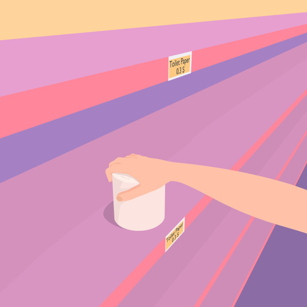 陷入危机的超市清空货架。图片下载