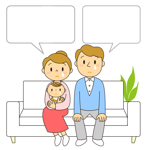 三家人在沙发上哭插图三家人在沙发上哭的插图图片下载