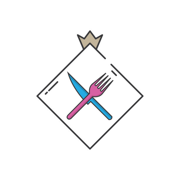 食物图标和符号矢量插图图片下载