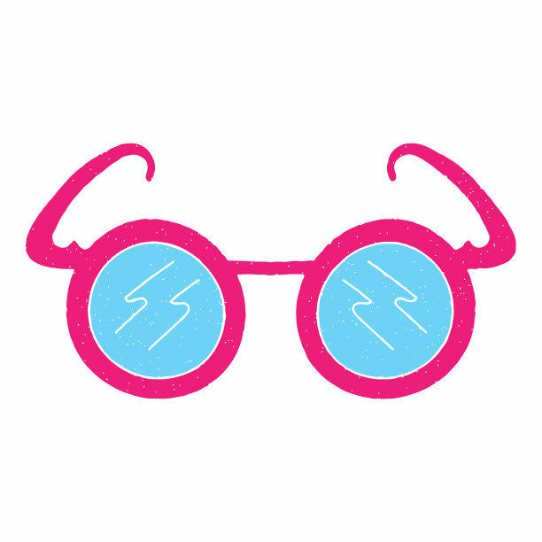 眼镜手绘矢量设计图片下载