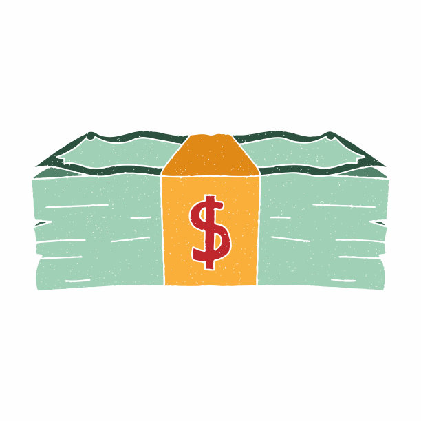 钱矢量手绘设计图片下载