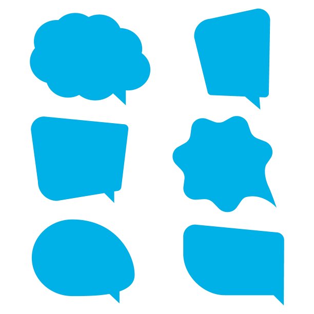 文本气泡，矢量插图。卡通贴纸在白色的背景上孤立了。图片下载