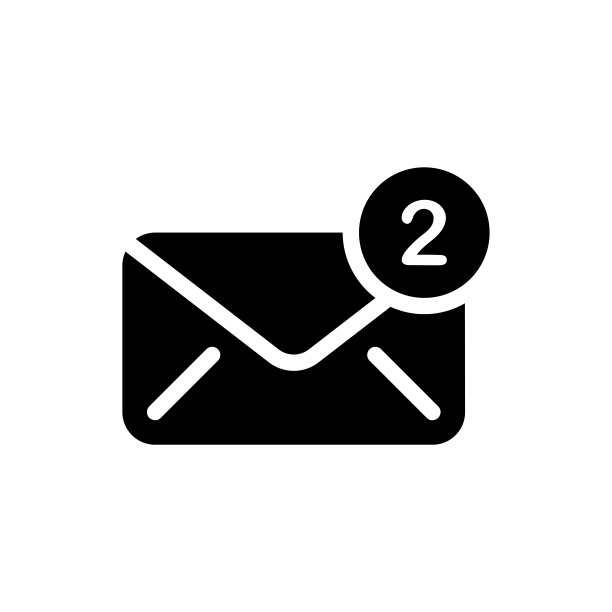 收件箱矢量图标字形插图。图片下载