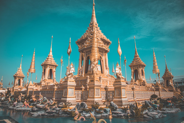 泰国曼谷普密蓬国王的皇家火葬场图片下载