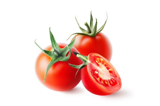 番茄孤立在白色背景。图片下载