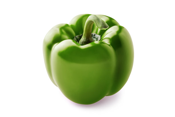 青椒孤立在白色背景上图片下载