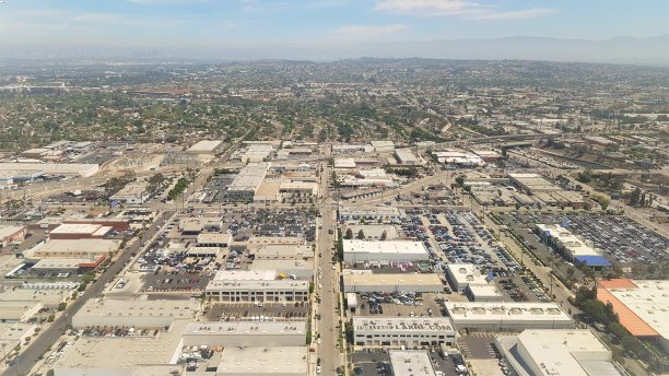 美国西海岸上空的航空摄影图片下载