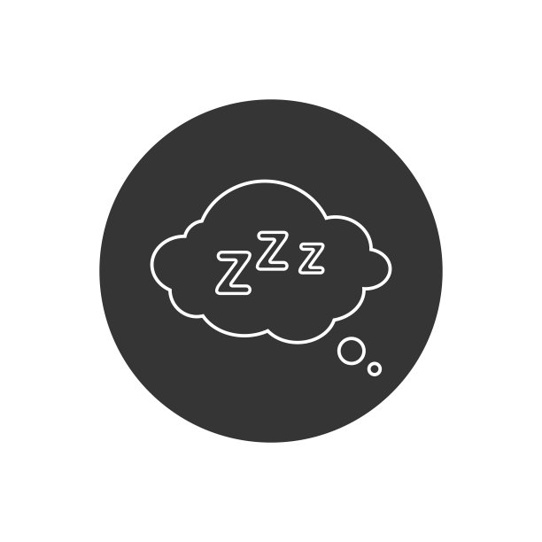 睡眠休息线图标在平面风格。睡眠符号为您的网站设计，标志，应用程序，UI矢量插图图片下载