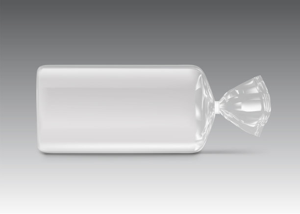 袋包模型。带夹子的透明塑料袋。图片下载